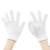 儿童棉线手套劳保防护男孩女童劳动手套白色园艺耐磨防滑宝宝手套 白色压克力纤维10副装 适合7-13岁左右