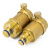 海斯迪克 HKY-60 全黄铜排气阀 暖气管道 直排式自动单向放气阀 DN15
