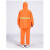 橙色环卫保洁工人分体雨衣雨裤套装劳保物业道路施工程反光防雨服 套装：橘色(网格内里) XL