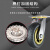 固士邦轮子带刹车拖车轮工业轻音滚轮平板车小滑轮3寸2个装GB130