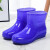 德国进口品质时尚短筒防水鞋雨鞋低筒雨靴女夏季厨房工作胶鞋 紫色单鞋标准码 41