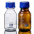 蓝盖试剂瓶 透明丝口瓶 高硼硅玻璃瓶 实验室取样棕色样品瓶500ml 蓝盖棕色50ml