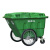 鹿色 垃圾车环卫清洁车户外特大大型街道保洁物业四轮手推车清运车（400L绿色）