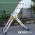 多功能铝合金梯子加厚可折叠便携式工程梯伸缩移动人字梯楼梯 方形踏板+三步梯踏板
