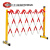 可移动绝缘施工围栏 工地电力安全玻璃钢圆管伸缩围栏 隔离带围挡 红白/黑黄管式1.2*4米