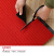 大工象 双条纹PVC复合防滑地垫 吸水走廊通道条绒地毯垫 大红色-宽1.8米 1米价