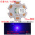 CREE 10W T6灯珠led蓝光紫光UV3 365m灯芯验钞钓鱼灯泡紫 焊12mm铝基板-T6灯珠 10 蓝