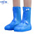 防水雨鞋套防滑硅胶下雨天雨鞋套男女加厚高筒防雨靴套雪批发  B 007蓝色