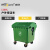威佳1100L型户外垃圾桶大号商用保洁清运垃圾车手推大容量环卫垃圾箱绿色