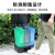 傅帝 40L三桶分类垃圾桶 新国标户外脚踏带盖干湿分离三合一商用垃圾箱 厨余垃圾+其他垃圾+可回收物