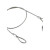 包塑钢丝绳威亚绳 音箱保险绳 舞台灯吊钢丝绳 挂衣绳子室外晒被 包塑钢丝3.0mm 线长2米+两头5号钩