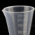 海斯迪克 HKCL-759 PP三角量杯 三角杯 刻度杯塑料量杯 刻度量杯透明杯 25ml（10个） 