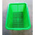 长方形塑料筐篮子大号加厚周转筐整理筐玩具杂物服装收纳筐洗菜筐740*510*390 绿色
