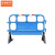 京洲实邦   工地护栏塑料道路移动胶水马施工栅栏隔离栏B 1.6米塑料蓝色7.5—7.8KG