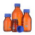 SIMAX大口方形蓝盖瓶GL80广口玻璃试剂瓶500/1000/2000ml密封罐 棕色2000ml 大口方形