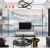 新中式岩板电视背景墙瓷砖客厅定制影视沙发墙简约理石背景墙砖 与客服核实