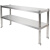 适用于不锈钢台面立架操作台上架冰柜台面架工作台面层架厨房桌面 加厚长80宽30高70两层