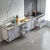 品味空间 厨房灶台组合柜橱柜不锈钢一体碗柜80灶孔 CG-104