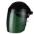 电焊面罩焊接工帽透气头盔 防飞溅防烤脸紫外线辐射护眼 第二代(蓝顶)5号墨绿色面罩