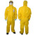 耐呗斯 NBS4402TWP 耐呗斯双门襟双拉链 化学连体防护服（视窗加强型） 黄色 xl
