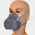LISM3200防尘口罩工业防粉尘打磨装修电焊煤矿水泥防灰透气可拆洗面具 面具+60片滤棉无