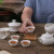 践服潮汕羊脂玉茶盖碗LOGO定制茶杯泡茶器三才碗大中小号纯白瓷敬茶碗 新骨瓷盖碗3.8英寸约160毫升