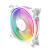 品怡 台式电脑机箱散热风扇argb静音机箱风扇RGB风扇12cm风扇外发光 三光圈白框冰蓝色外发光(双接口)