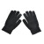 易美丽诺 LC0481 冬季骑行针织毛线保暖加绒加厚均码手套  黑色 (三双装）