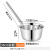 鲁威（LUWEI）加厚不锈钢水瓢商用厨房长柄水勺大号水舀子长把粥勺加长柄大汤勺 加深水勺14厘米