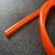 DYQT进口聚氨酯圆带T实心圆条优力胶条圆带工业传动皮带234568mm 光面橘红3mm进口一米