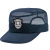 新式保安帽夏季物业门卫安保帽男女可调节网眼透气平顶作训帽 蓝色发一顶