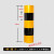 定制红白反光膜黑黄立柱警示桩电线杆反光贴交通安全电力防撞反光 50cm三黄二黑整卷50米