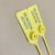 定制一次性园林苗木锁扣打号锁标记牌标签标识号苗树扎带塑料封条 黄色50CM长100条