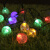 贝工 LED太阳能气泡球灯串 直径1.7cm 彩色8档闪烁 户外满天星装饰氛围灯串 22米200灯