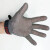 定制法国钢环焊接防割手套钢丝金属不锈钢铁手套 黑色 单只售价欧码偏大 M