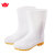 金宝源 28CM单里白色雨鞋37码 防滑耐油食品厂厨师卫生食品靴
