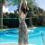 伊罗艾西品牌泳衣女分体2024新款裙式海边度假游泳衣女士泡温泉泳衣女性感 绿色 M
