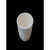 99氧化铝耐高温多型号刚玉陶瓷坩埚弧形直型圆形正方型多孔梯形舟 白色 73*86*44 不含盖子 200毫升