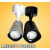 极光星际LED吸顶射灯COB明装商用可调式18W28W全套 黑色10W 4000K暖白光