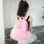 DCW儿童舞蹈包女孩练功包粉色双肩包背包跳舞包拉丁舞包可定制图案 紫色彩印星星女孩