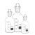 溶解氧瓶B0D玻璃透明瓶采样污水瓶带水封单盖双盖水质棕色125ml/2 500ml(ASD)(双层棕色)