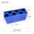 低温配液模块铝制冰盒0.2ml/1.5ml24孔2ml冻存架离心管架 10/15ml 6孔 A款