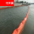 金格羽PVC围油栏固体浮子式围油栏水面围油吸油拦污带拦截围堵的 桔红-色PVC-450