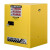 杰斯瑞特（JUSTRITE）8915001 15加仑黄色手动单门防火安全柜