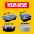 美式圆形900ml一次性餐盒打包盒700长方形黑色塑料快餐盒饭盒 美式圆盆2500ML白色(90套)