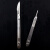 赫思迪格 不锈钢刀柄刻刀刀柄 实验室用维修工具 4号刀柄（无刀片）HHW-132