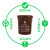 上海垃圾分类垃圾桶大号干垃圾湿垃圾户外圆形咖啡色棕色厨房物业Z 棕色50升湿垃圾有盖
