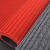 兰诗 DM03 双条纹地毯 地面防滑垫 酒店走廊除尘垫 红色1.2*15m（整卷发货）