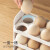 懒角落鸡蛋收纳盒厨房冰箱侧门专用收纳架蛋托保鲜盒鸡蛋整理盒子 三层 0个鸡蛋