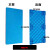平板塑料托盘九脚叉车卡板加厚平面托板超市仓库货物工业垫板栈板 花宝蓝色 新料1.0x0.7x0.05米平